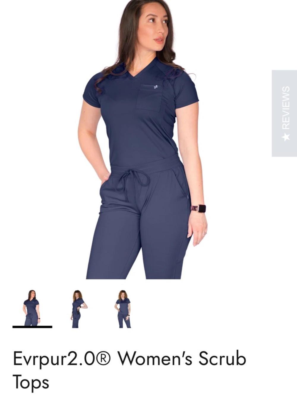 Women’s Scrub Top and joggers- Navy